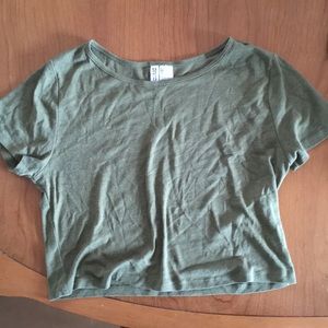 Green Crop Top